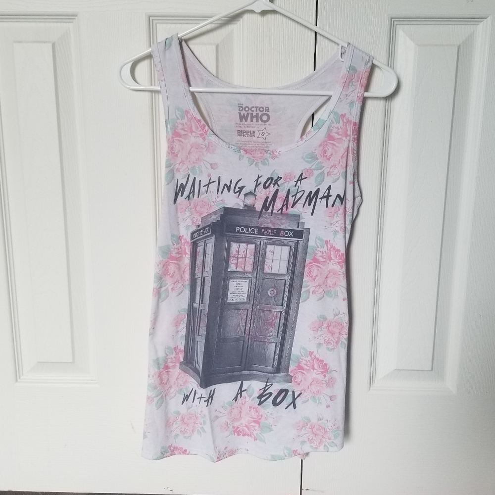 Doctor Who Floral Tank